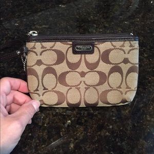 Coach Signature Wristlet